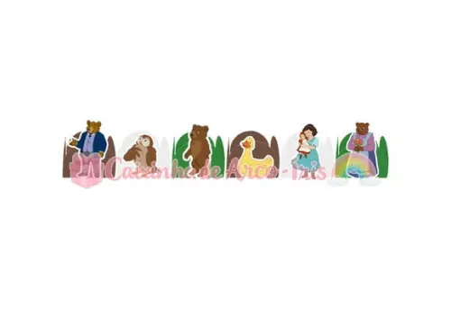 100 Forminhas / Toppers: O Pequeno Urso