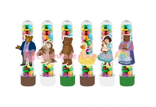 Tubetes com Apliques 3d: o Pequeno Urso