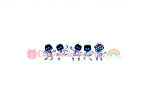 100 Mini Apliques 3,5cm: Astro Bot