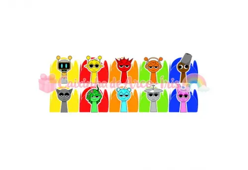 100 Forminhas / Toppers: Sprunki