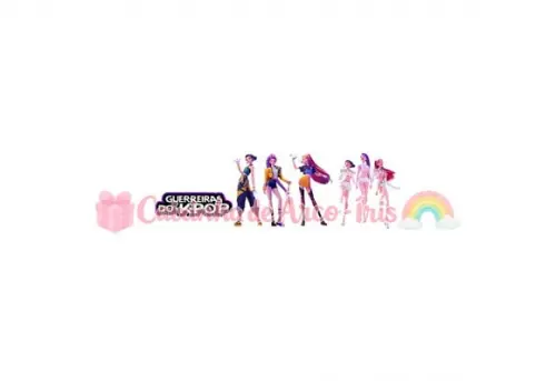 100 Mini Apliques 3,5cm: Guerreiras do K-pop