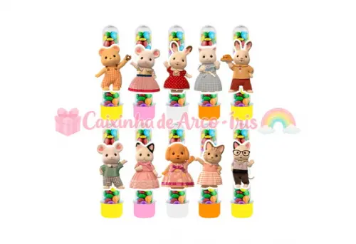 Apliques para Tubetes: Sylvanian Families