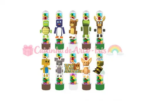 Tubetes com Apliques 3d: Super Bear Adventure