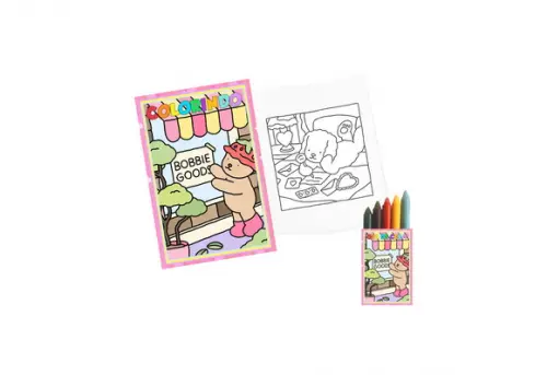 Livro de Colorir com Giz de Cera - Bobbie Goods