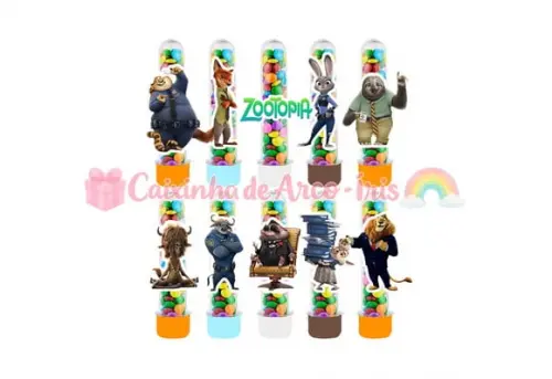 Apliques para Tubetes: Zootopia