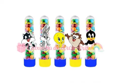 Tubetes com Apliques 3d: Baby Looney Tunes
