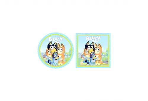 Adesivo 5x5cm - Bluey Menino