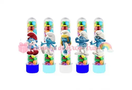 Apliques para Tubetes: Smurfs