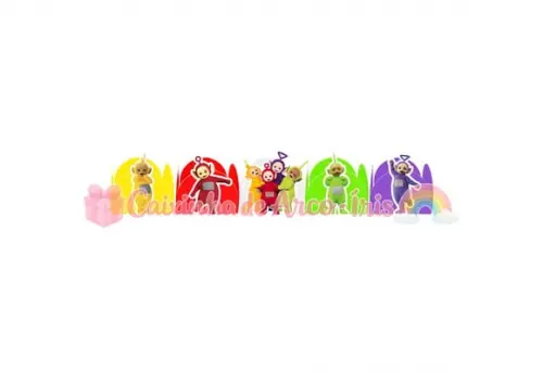 100 Forminhas / Toppers: Teletubbies