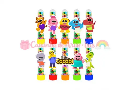 Tubetes com Apliques 3d: Cocobi