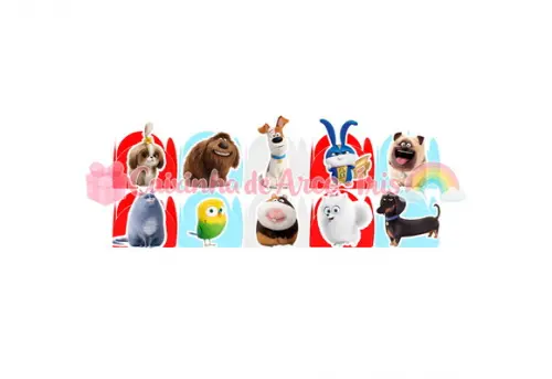 100 Forminhas / Toppers: Pets a Vida Secreta dos Bichos
