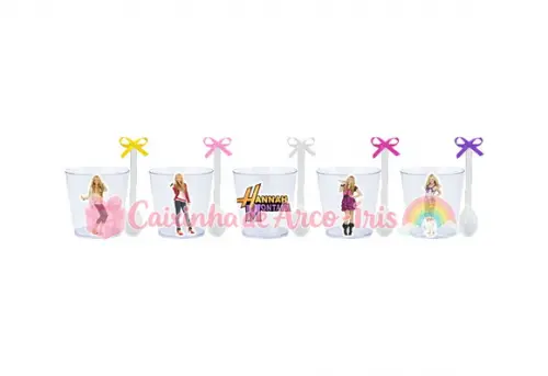 Copinhos com Colherzinhas: Hannah Montana