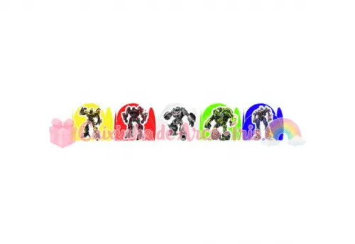 100 Forminhas / Toppers: Transformers