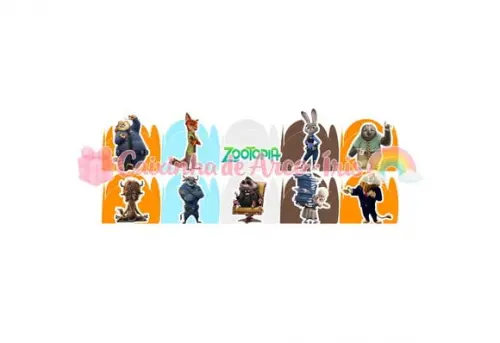 100 Forminhas / Toppers: Zootopia