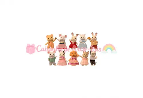 100 Mini Apliques 3,5cm: Sylvanian Families