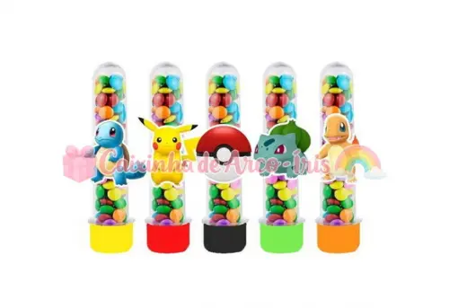 Apliques para Tubetes: Pokemón