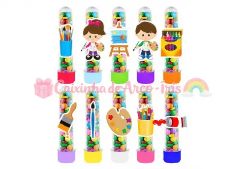 Apliques para Tubetes: Pintando o 7