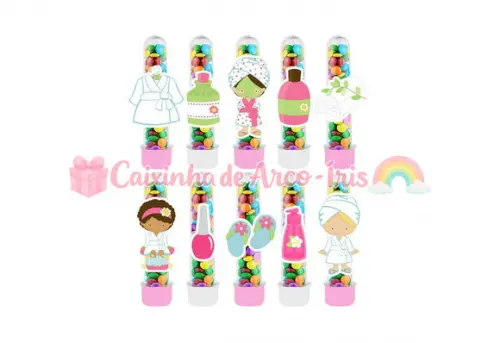 Tubetes com Apliques 3d: Spa