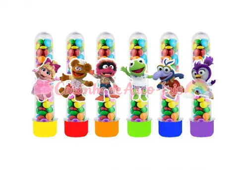 Tubetes com Apliques 3d: Muppet Babies