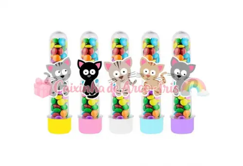 Apliques para Tubetes: Gatinho