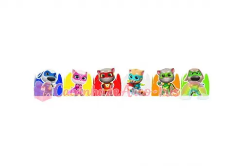 100 Forminhas / Toppers: My Talking Tom Hero Dash