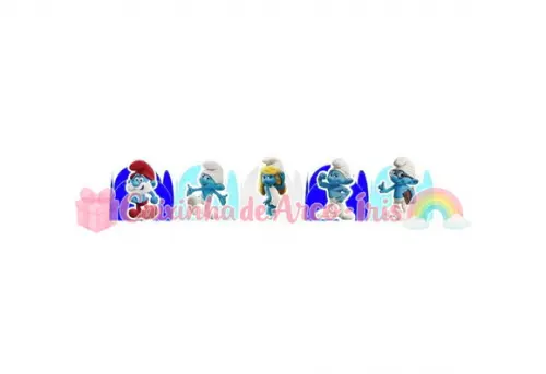 100 Forminhas / Toppers: Smurfs