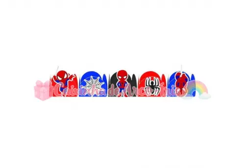 100 Forminhas / Toppers: Homem-aranha Cute