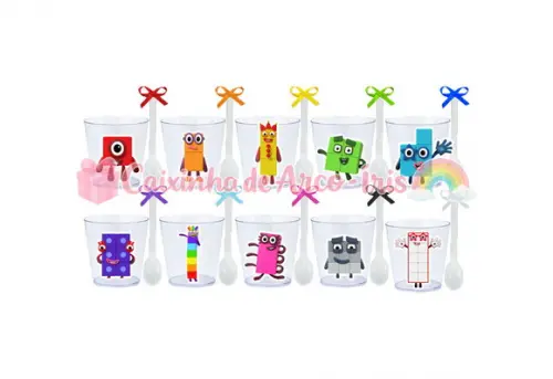 Copinhos com Colherzinhas: Numberblocks