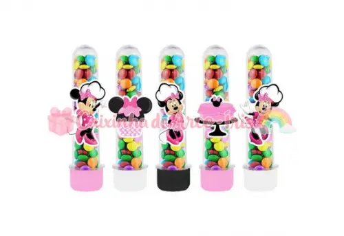 Apliques para Tubetes: Minnie Confeiteira