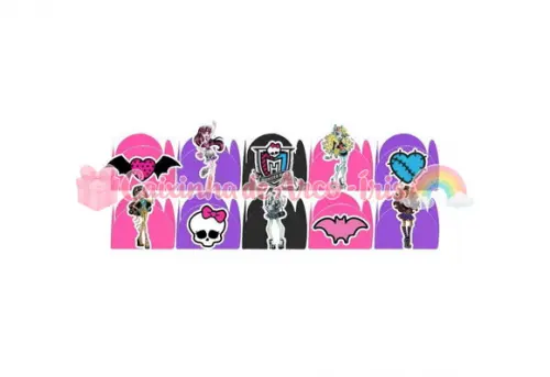 100 Forminhas / Toppers: Monster High