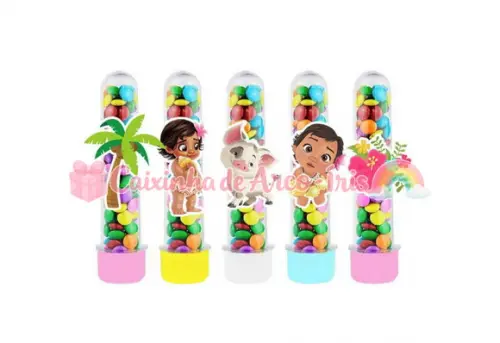 Tubetes com Apliques 3d: Moana Baby