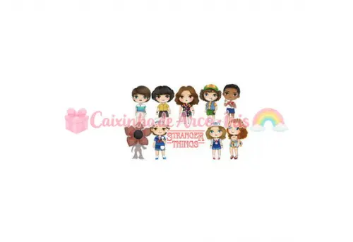 100 Mini Apliques 3,5cm: Stranger Things