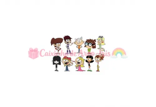 100 Mini Apliques 3,5cm: The Loud House