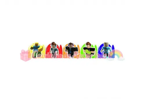 100 Forminhas / Toppers: Roblox Menino