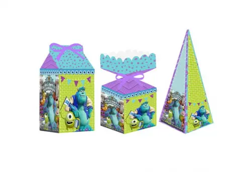 Caixa Milk / Meia Bala / Pirâmide - Universidade Monstros