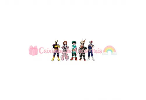100 Mini Apliques 3,5cm: My Hero Academia
