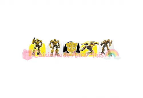 100 Forminhas / Toppers: Bumblebee