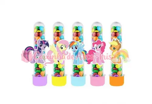 Tubetes com Apliques 3d: My Little Pony