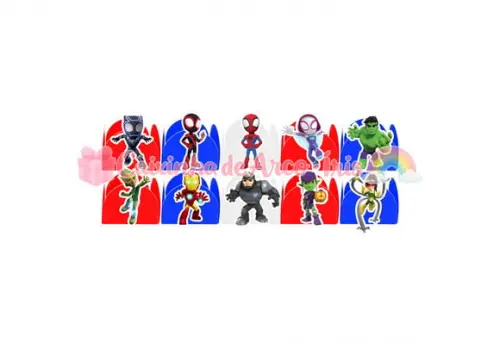 100 Forminhas / Toppers: Spidey e Seus Amigos Espetaculares