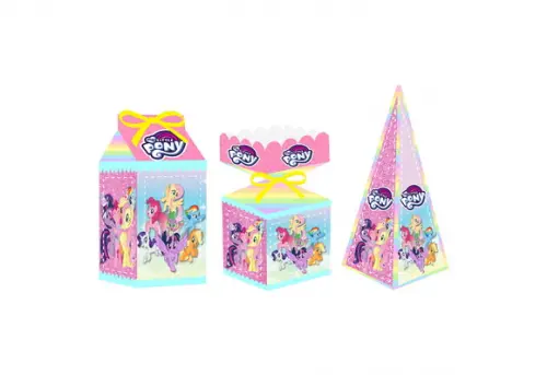 Caixa Milk / Meia Bala / Pirâmide - My Little Pony