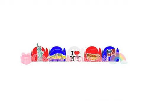 100 Forminhas / Toppers: Nova Iorque New York