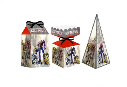 Caixa Milk / Meia Bala / Pirâmide - Transformers