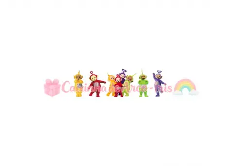 100 Mini Apliques 3,5cm: Teletubbies