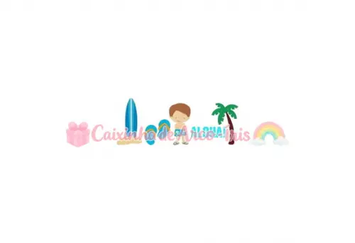 100 Mini Apliques 3,5cm: Surf