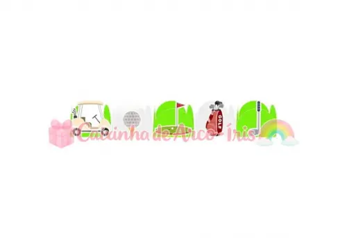 100 Forminhas / Toppers: Golfe