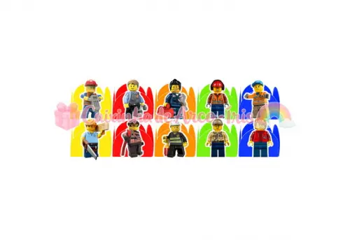 100 Forminhas / Toppers: Lego