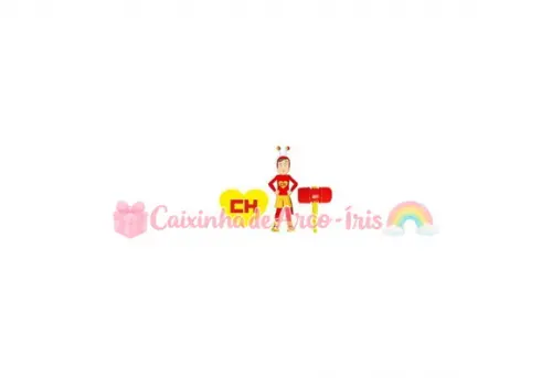 100 Mini Apliques 3,5cm: Chapolin Colorado