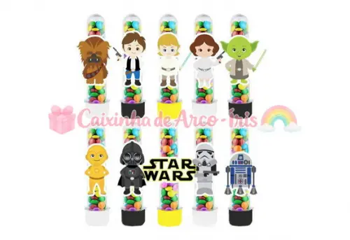 Tubetes com Apliques 3d: Star Wars