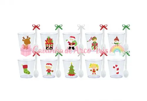 Copinhos com Colherzinhas: Natal Papai Noel