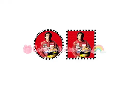 Adesivo 5x5cm - Ayrton Senna